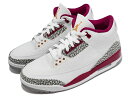 NIKE AIR JORDAN 3 RETRO ナイキ メンズカジュアルシューズWHITE RED 22-05-T#100 -J