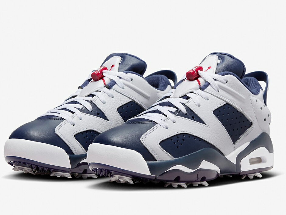 NIKE JORDAN 6 LOW GOLFナイキ ジョーダン 6 ロー ゴルフ 白紺赤　White/Navy/Red