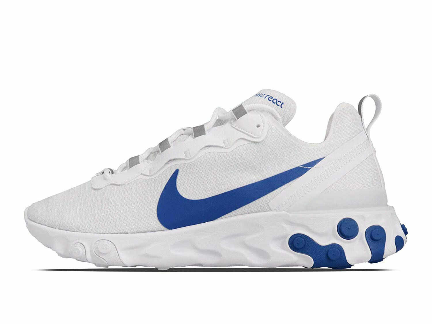 NIKE REACT ELEMENT 55 SE SU19ナイキ リアクト エレメント 55 メンズ ランニング シューズ WHITE/GAME ROYAL 19-05-14