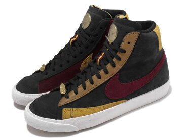 NIKE WMNS BLAZER MID 77 QSナイキ ブレザ ミッド 77 レディース カジュアル シューズBLACK/TEAM RED-UNIVERSITY GOLD-FLAX #10