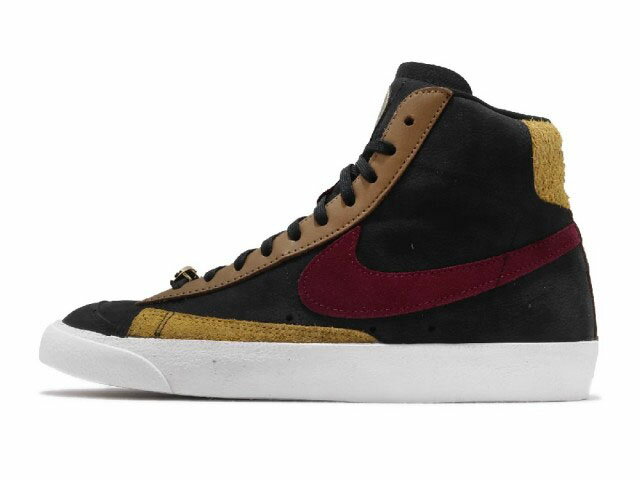 NIKE WMNS BLAZER MID 77 QSナイキ ブレザ ミッド 77 レディース カジュアル シューズBLACK/TEAM RED-UNIVERSITY GOLD-FLAX #10