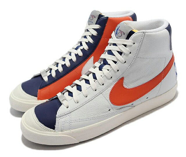 NIKE BLAZER MID 77 EMBナイキ ブレザー ミッド 77 EMB白オレンジ WHITE ORANGE 21-12-T 70