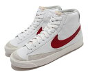 NIKE BLAZER MID '77iCL uU[ ~bh '77ԊD WHITE/GYM RED-LIGHT SMOKE GREY 22-01-T#80