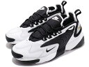 NIKE WMNS ZOOM 2K ナイキ ウィメンズ ズーム 2K白黒 BLACK/WHITE