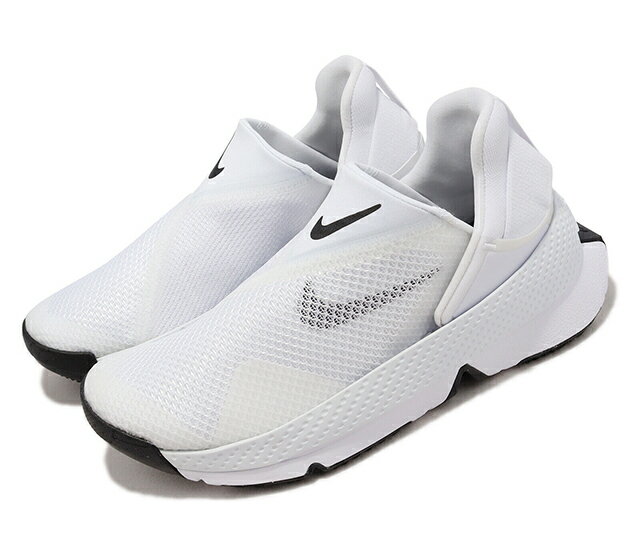 NIKE WMNS GO FLYEASE ナイキ ウィメンズ ゴー フライイーズ白白黒 WHITE/BLACK 22-10-S#70