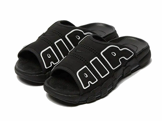Rakuten - NIKE AIR MORE UPTEMPO SLIDEナイキ エア モア アップテンポ スライド黒白 BLACK/WHITEDV2132-001/DV2137-001