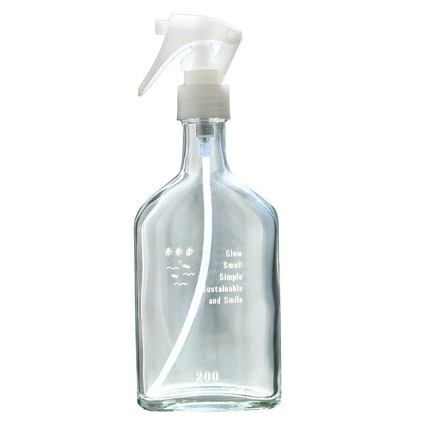 【がんこ本舗】千年ボトル スプレー式（空ガラス瓶） 200g用【詰め替え ボトル】【詰替 ボトル】【洗濯..