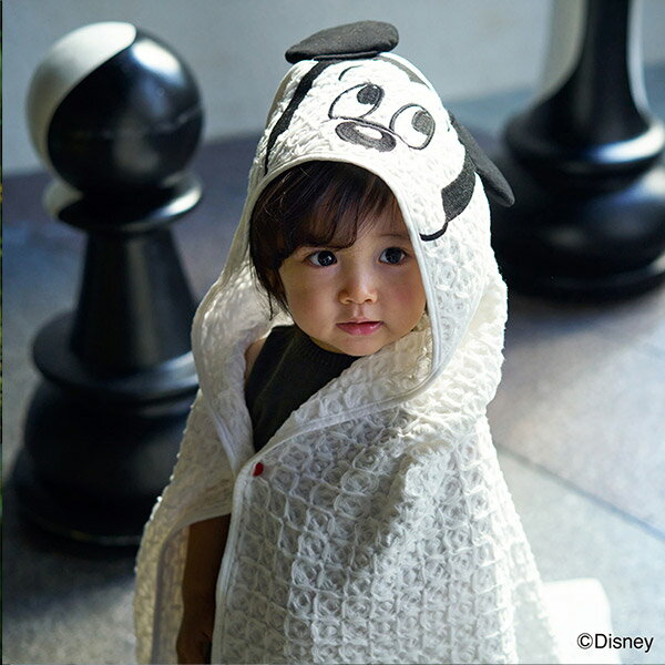 マールマール MARLMARL フードタオル hooded towel ［名入れ 刺繍対象］( 赤ちゃん ベビー 新生児 男の子 女の子 バスタオル フード付きタオル おくるみ スワドル ブランケット オーガニック コットン 綿 ディズニー ミッキー マウス ギフト 出産祝い プレゼント )