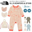 【正規品】ザ・ノース・フェイス ベビーロングスリーブロンパース & 2Pビブ( THE NORTH FACE ザ ノースフェイス 赤ちゃん ベビー 男の子 女の子 ベビー服 パジャマ つなぎ 長袖 ビブ スタイ コットン おしゃれ 出産祝い プレゼント )【即納】【送料無料】