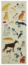 【絵手ぬぐい favorite Dog】【注染】【気音間-kenema-】通年柄てぬぐい 犬柄てぬぐいイヌ柄