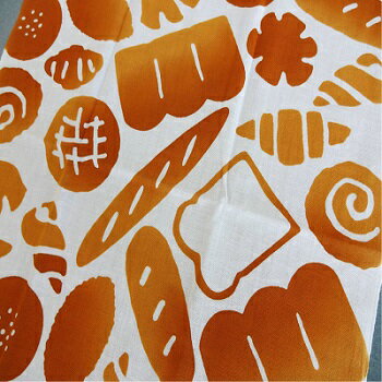 手ぬぐい【 パン 】【かまわぬ】【注染】通年柄てぬぐい パン柄　小紋手拭いタペストリー　おしゃれ