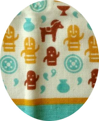 【はにわ】はんかち プチギフト ガーゼ+タオルハンカチ　お礼 町娘のハンカチーフ ...