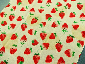 【手ぬぐい　食べごろいちご】【捺染】【濱文様】春柄てぬぐい　小紋　イチゴ柄...