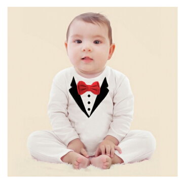 4色 選べる ロンパース ベビー 男の子 赤ちゃん 子供服 フォーマル タキシード 結婚式 お誕生日 バースデー お祝い 晴れ着 お宮参り 送料無料