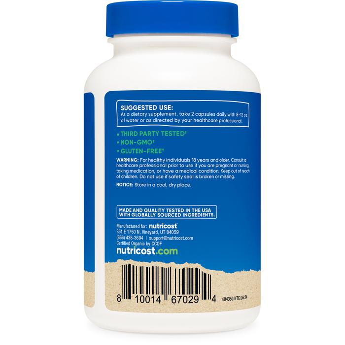 【Nutricost公式】オーガニック霊芝サプリメント 750mg 120粒 - ニュートリコスト ...