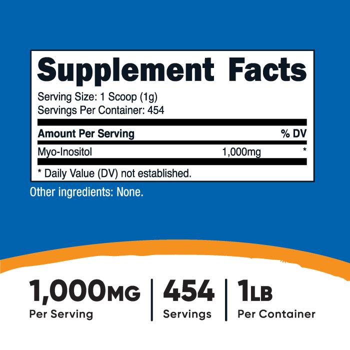 【Nutricost公式】イノシトール 粉末 454g（1000mg454杯分） - ニュートリコスト ...