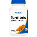 【Nutricost公式】 ターメリック クルクミン(バイオペリンと95%のクルクミノイド含有)2300 mg 120粒 - カプセル ベジカプセル 1カプセル...