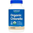 【Nutricost公式】オーガニック クロレラ 500 mg 240粒 - カプセル 非遺伝子組み換え グルテンフリー サプリ サプリメント ニュートリコスト