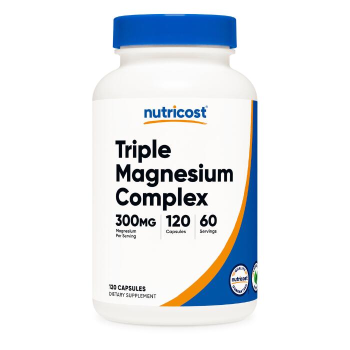 【Nutricost公式】トリプルマグネシウムコンプレックス 300mg 約60日分 150mg 120カプセル　ル 3種類の..