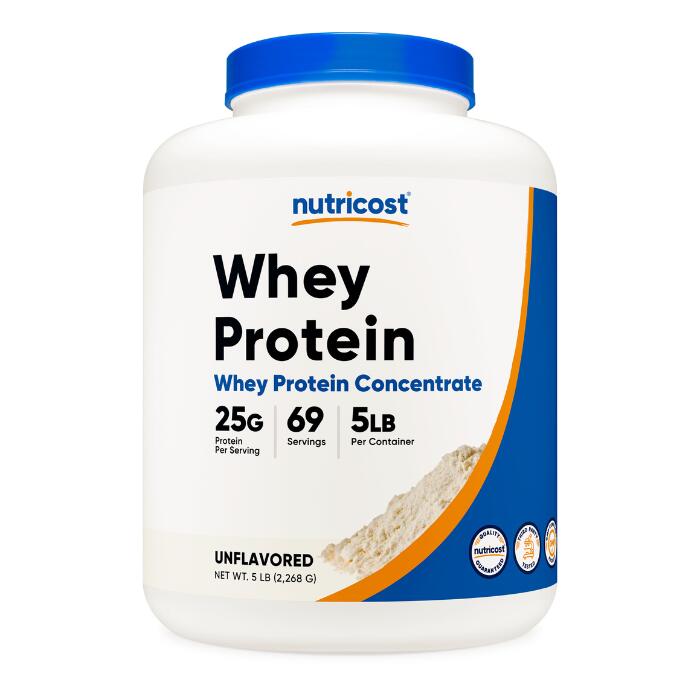  ホエイプロテイン コンセントレート 2.27 kg (5 LB) プレーン - ニュートリコスト WPC Whey Protein Concentrate Plain ホエイプロテイン 非遺伝子組み換え グルテンフリープロテインパウダー 運動サポート