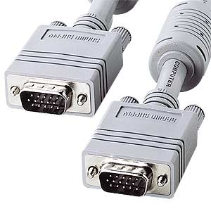 【最大2000円OFFクーポン配布中】【訳あり 新品】ディスプレイケーブル 複合同軸 アナログRGB 10m KB-CHD1510K2 サンワサプライ ※箱にキ...