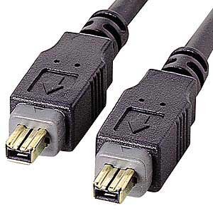 【最大2000円OFFクーポン配布中】【訳あり 新品】IEEE1394ケーブル 4pin-4pin 2m ブラック KE-13DV-2BK サンワサプライ ※箱...