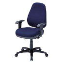 【訳あり 新品】座る人の体型に合わせて5カ所の細やかな調整が可能なハイバックの、OAチェアー(肘付・ブルー) ※箱にキズ、汚れあり SNC-5MTBL サンワサプライ【送料無料】
