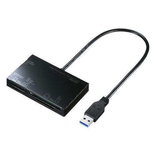 【最大3500円OFFクーポン 5/20まで】USB3.0カードリーダー ブラック ADR-3ML35BK サンワサプライ