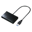 【4/20限定！抽選で100%P還元+全品P5倍】USB Type Cカードリーダー microSDXC SDXC SDHC SD キャップ付き ADR-3TCMS6BK サンワサプライ【ネコポス対応】