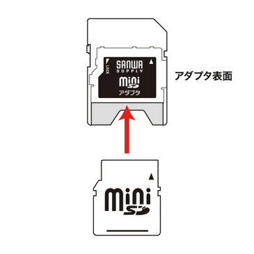 miniSDアダプタ ADR-MINIK サンワサプライ ADR-MINIK2 サンワサプライ【ネコポス対応】