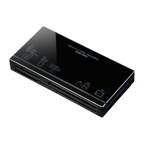 USBカードリーダー(SD・micro SD・コンパクトフラッシュ対応) サンワサプライ ADR-ML18BKN サンワサプライ