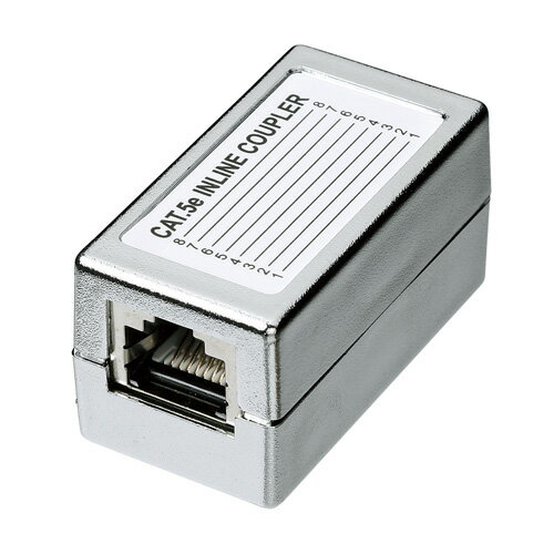 【訳あり 新品】中継アダプタ CAT5e対応 LAN RJ-45 STPコネクタ用 ADT-EX-STPN サンワサプライ ※箱にキズ、汚れあり