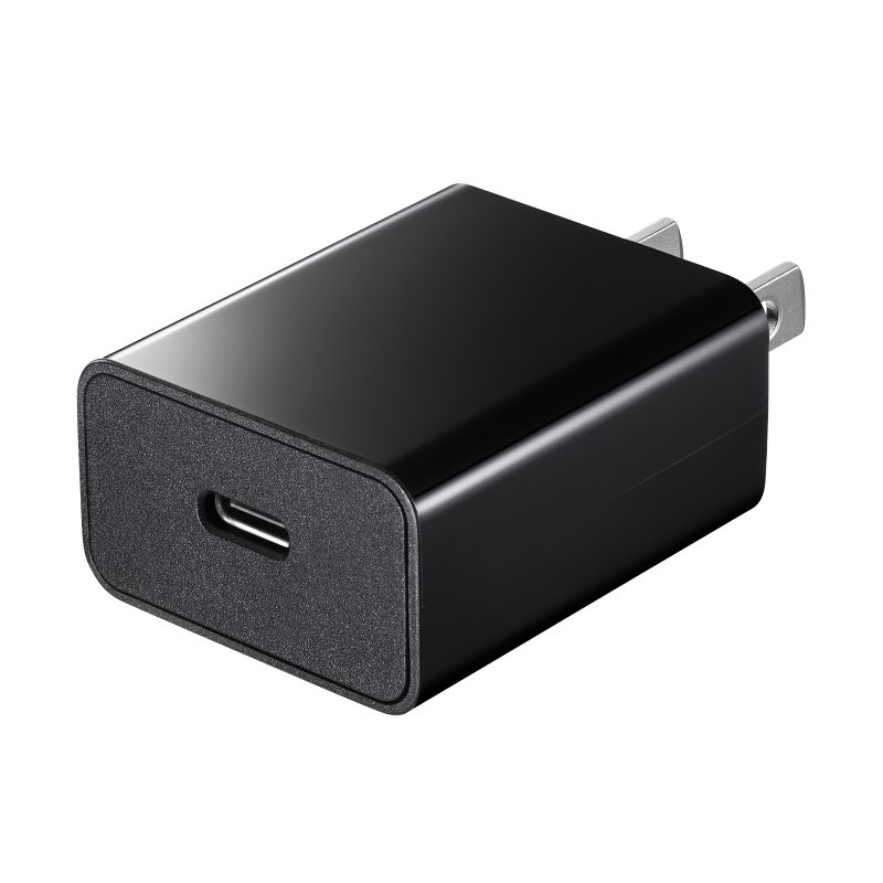 USB TypeC充電器 1ポート 3A AC充電器 スマホ タブレット対応 コンパクト ブラック ACA-IP92BK サンワサプライ