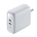 【最大2000円OFFクーポン配布中】USB PD対応AC充電器 PD20W 2ポート iPhone iPad 急速充電 小型 コンパクト PSE取得 ACA-PD97W サンワサプライ