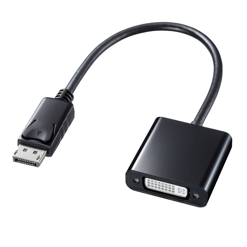 【最大2000円OFFクーポン配布中】【訳あり 新品】DisplayPort-DVI変換アダプタ AD-DPDV04 サンワサプライ ※箱にキズ、汚れあり