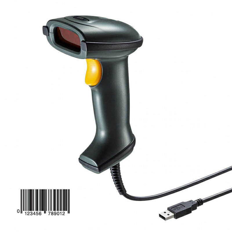 【最大2000円OFFクーポン配布中】【訳あり 新品】バーコードリーダー 1次元レーザー USB接続 スタンドつき ケーブル2m BCR-006 サンワサプライ...