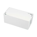 【最大2000円OFFクーポン配布中】【訳あり 新品】ケーブル&タップ収納ボックス Mサイズ ホワイト CB-BOXP2WN2 サンワサプライ ※箱にキズ、汚れ...