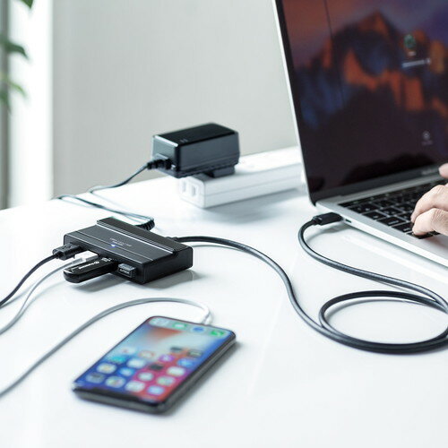 USB Type-C�ϥ� 4�ݡ��� USB3.1 Gen2 ����եѥ �֥�å� EZ4-HUB061