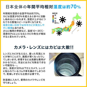 ドライボックス 防湿庫 除湿庫 カビ対策 静音 カメラ収納 鍵つき 50L EZ2-DGDRY003