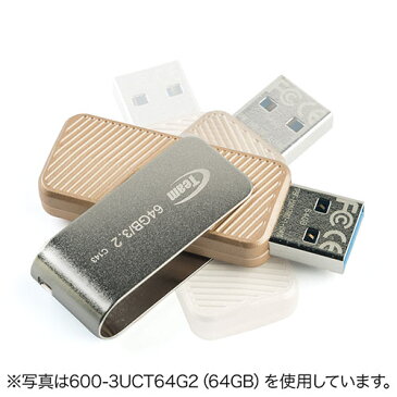 USBメモリ USB3.0 32GB 回転式キャップ付き 【ネコポス対応】 600-3UCT32G2