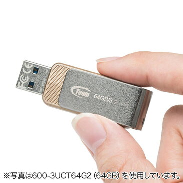 USBメモリ USB3.0 32GB 回転式キャップ付き 【ネコポス対応】 600-3UCT32G2