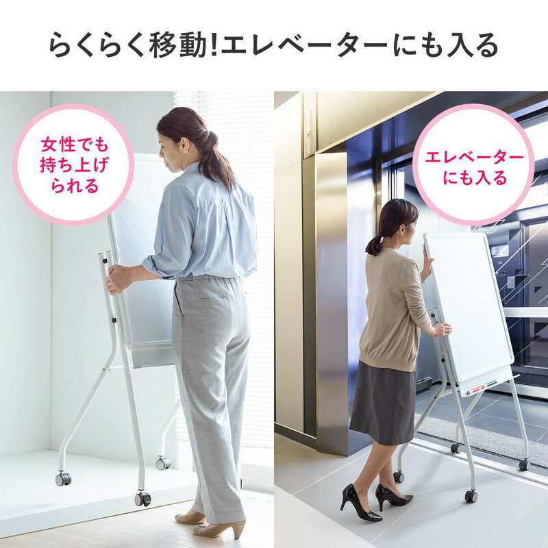 楽天市場】縦型ホワイトボード キャスター付き 自立式