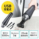 【ランク別最大P10倍+最大3000円OFFクーポン】ハンディクリーナー カークリーナー コードレス 車 小型掃除機 USB充電式 卓上クリーナー ブロワー付 5000Pa EZ2-CD073