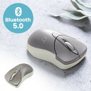 Bluetoothマウス 静音マウス ワイヤレスマウス マルチペアリング 小型サイズ 3ボタン カウント切り替え800/1200/1600 グレージュ EZ4-MABTIP3GG