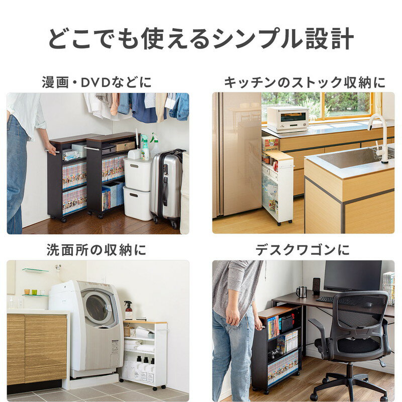 楽天市場】すきま収納ラック 本棚 薄型 キャスター付き 低い 楽天市場】すきま収納ラック 本棚 薄型 キャスター付き 低い