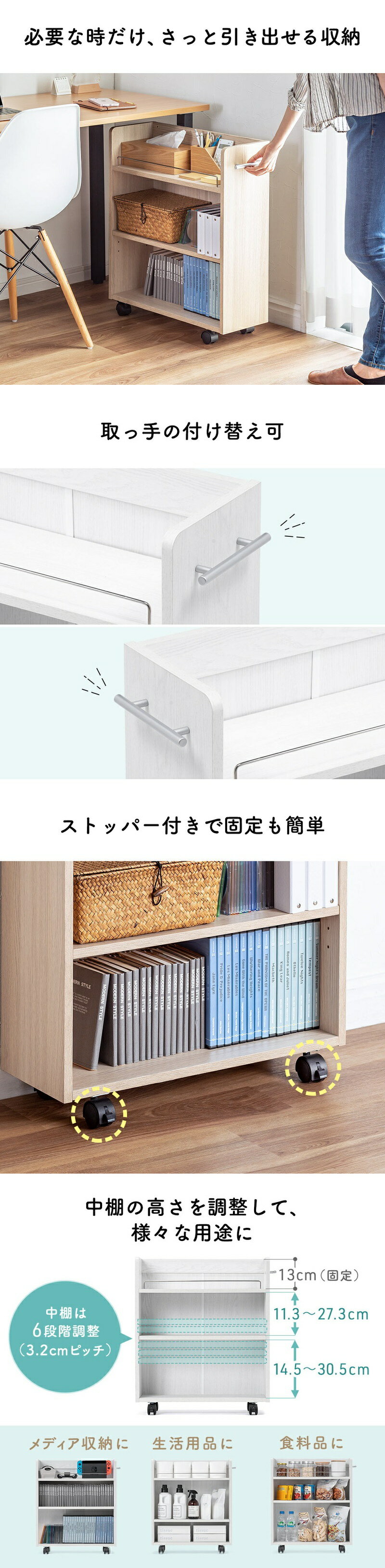 楽天市場】【最大1500円OFFクーポン配布中】【楽天1位受賞】収納ワゴン