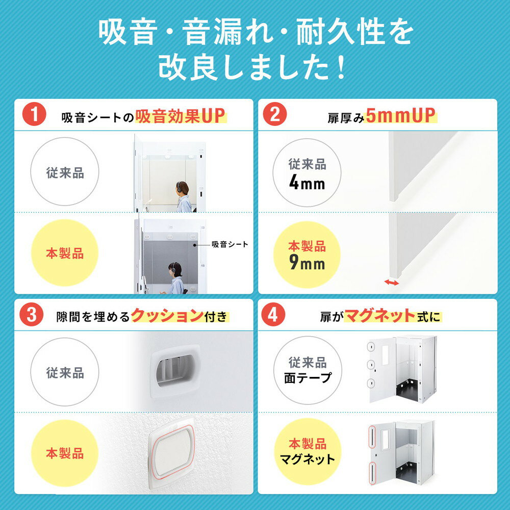 楽天市場】ワークブース 吸音 音漏れ 耐久性 改良版 吸音シート 楽天市場】ワークブース 吸音 音漏れ 耐久性 改良版 吸音シート