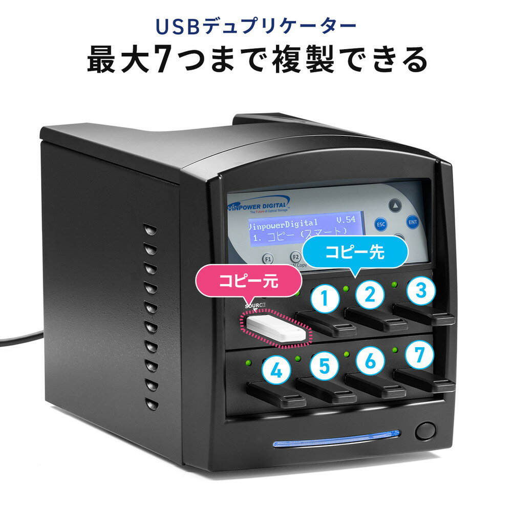 楽天市場】デュプリケーター USBメモリー用 1：7 大量同時コピー