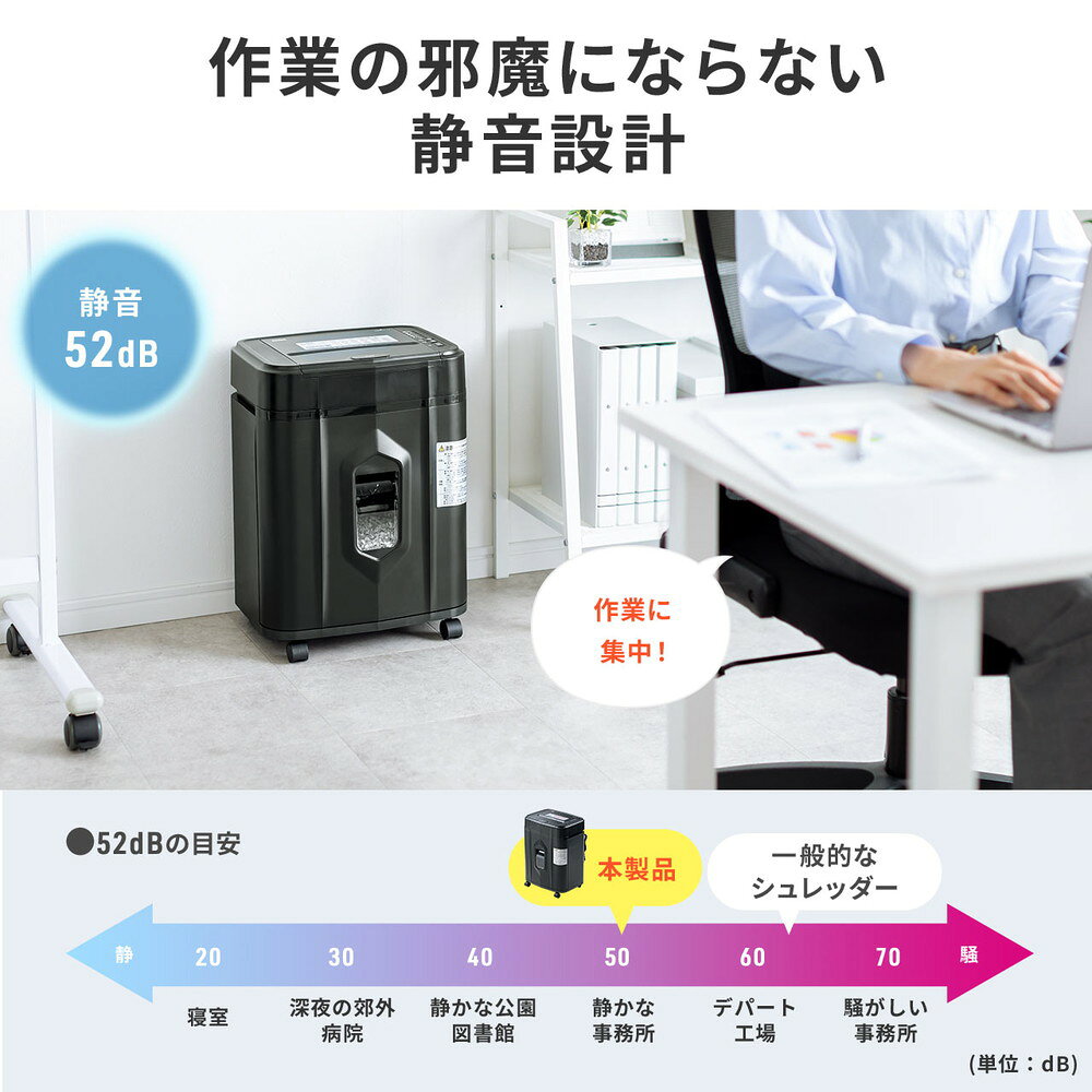 楽天市場】シュレッダー 業務用 オートフィード 自動細断 連続給紙