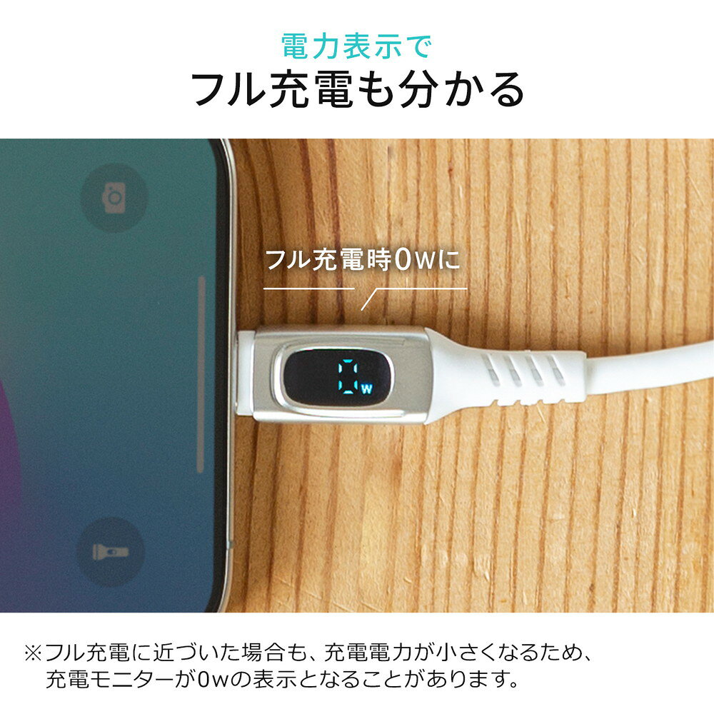 PD電力表示機能付き USB Type-Cケー...の紹介画像3